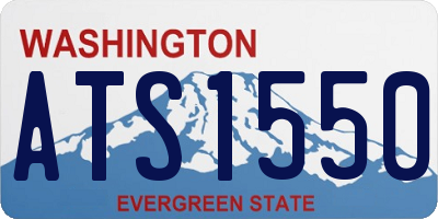 WA license plate ATS1550