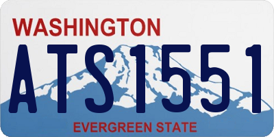 WA license plate ATS1551
