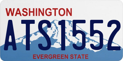 WA license plate ATS1552