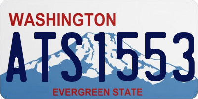 WA license plate ATS1553