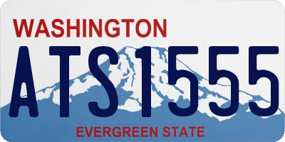 WA license plate ATS1555