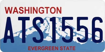 WA license plate ATS1556