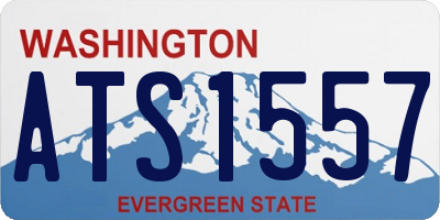 WA license plate ATS1557