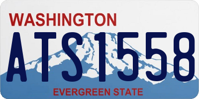WA license plate ATS1558