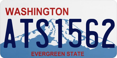 WA license plate ATS1562