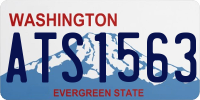 WA license plate ATS1563