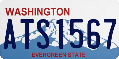 WA license plate ATS1567