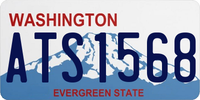 WA license plate ATS1568