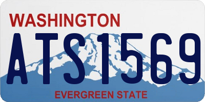 WA license plate ATS1569