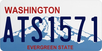 WA license plate ATS1571