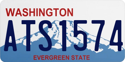 WA license plate ATS1574