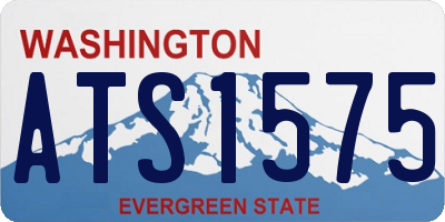 WA license plate ATS1575