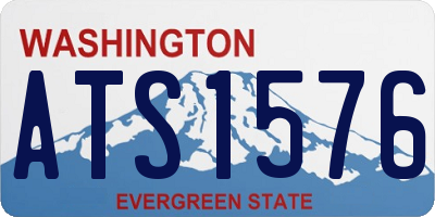 WA license plate ATS1576