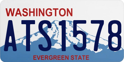 WA license plate ATS1578