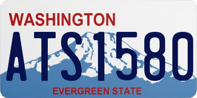 WA license plate ATS1580