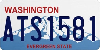 WA license plate ATS1581