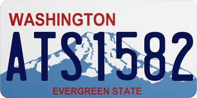 WA license plate ATS1582