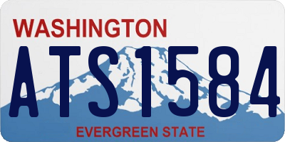 WA license plate ATS1584