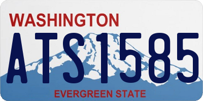 WA license plate ATS1585