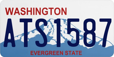 WA license plate ATS1587