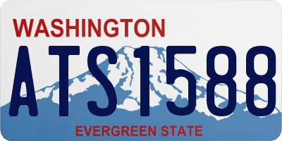 WA license plate ATS1588