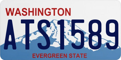 WA license plate ATS1589