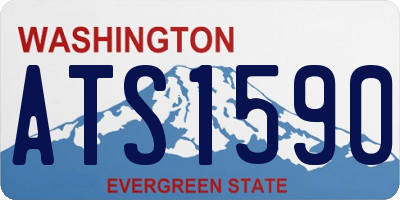 WA license plate ATS1590