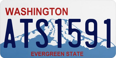 WA license plate ATS1591