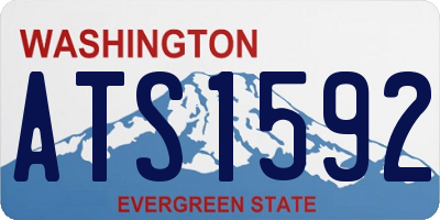 WA license plate ATS1592