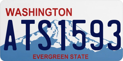 WA license plate ATS1593