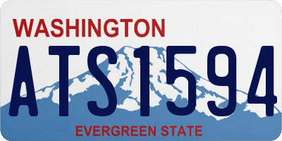 WA license plate ATS1594