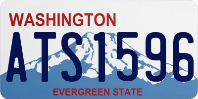 WA license plate ATS1596