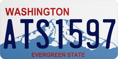 WA license plate ATS1597