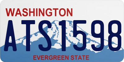 WA license plate ATS1598