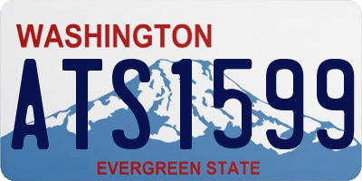 WA license plate ATS1599