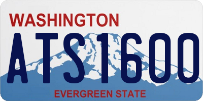 WA license plate ATS1600