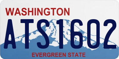 WA license plate ATS1602