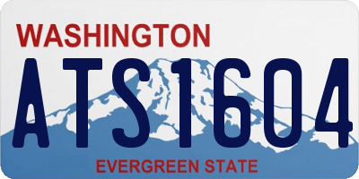 WA license plate ATS1604