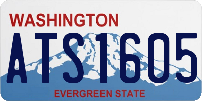 WA license plate ATS1605