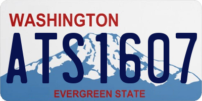WA license plate ATS1607