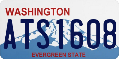 WA license plate ATS1608