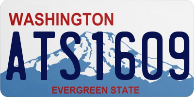 WA license plate ATS1609