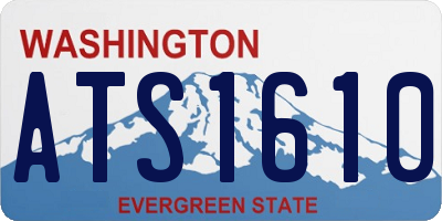 WA license plate ATS1610