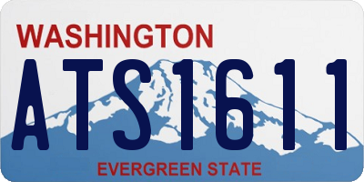 WA license plate ATS1611
