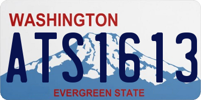 WA license plate ATS1613