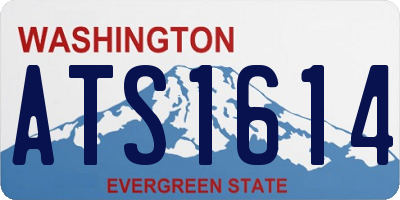 WA license plate ATS1614