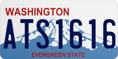 WA license plate ATS1616