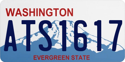 WA license plate ATS1617