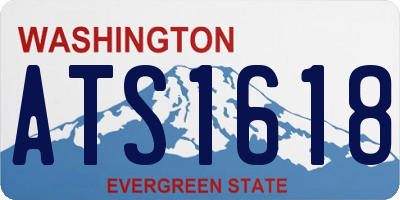 WA license plate ATS1618