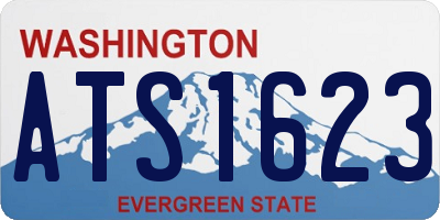 WA license plate ATS1623